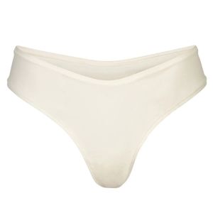 SKIMS cotton dipped thong in Bone